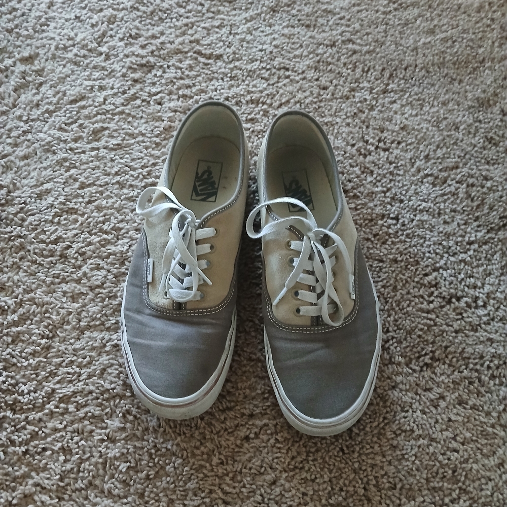 Vans Authentic Beige/Gray Mens 10.5